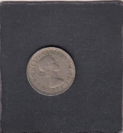 Beschrijving: 6 Pence HUIA BIRD 